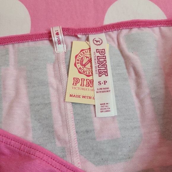VTG VS PINK Fashion Show Exclusive Glitter Graphic Low Rise Boyshort Panty Sm - Picture 6 of 7